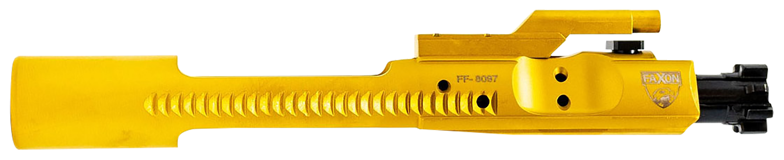 Faxon Firearms FF556BCGCNITRIDETIN M16 5.56 Bolt Carrier Group  .223 Rem/5.56 NATO TiN PVD Coated 9310 Steel For AR15/M16