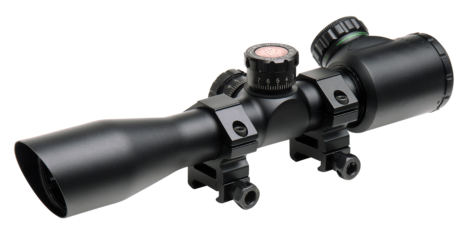 Truglo TG8504TL Tru-Brite 4x 32mm Obj 22.5 ft @ 100 yds FOV 1" Tube Black Illuminated Mil-Dot, 3 Color