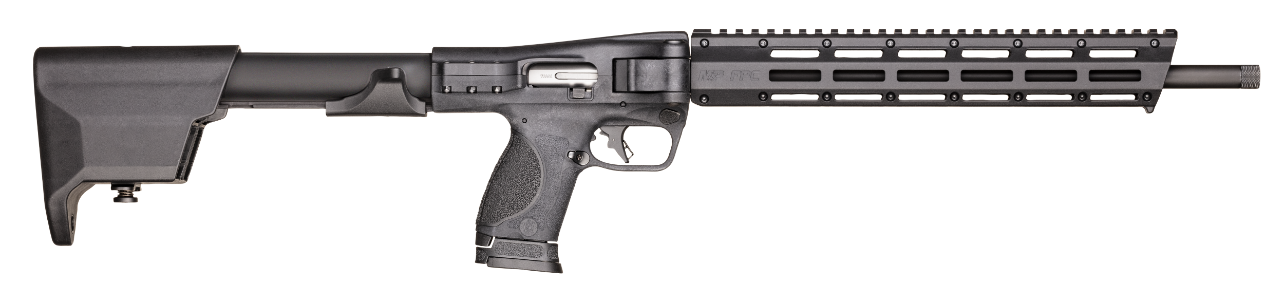 Smith & Wesson 12575 M&P FPC  9mm Luger 17+1/23+1 (3) 16.25" Steel Barrel, Black Anodized Receiver, Adjustable Black Stock, M-LOK Slots w/Picatinny Style Rail Black Polymer Grip