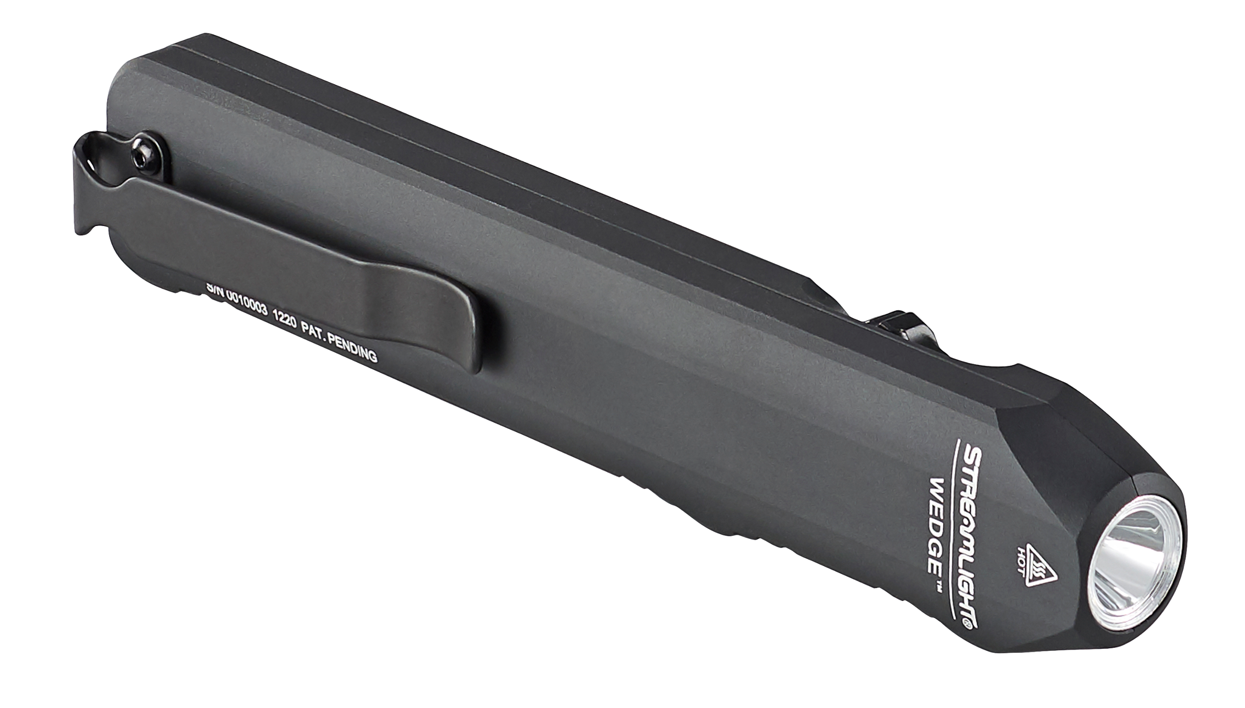 Streamlight 88810 Wedge Slim Black Aluminum, White Light LED 300/1,000 Lumens, 110 Meters Beam Distance