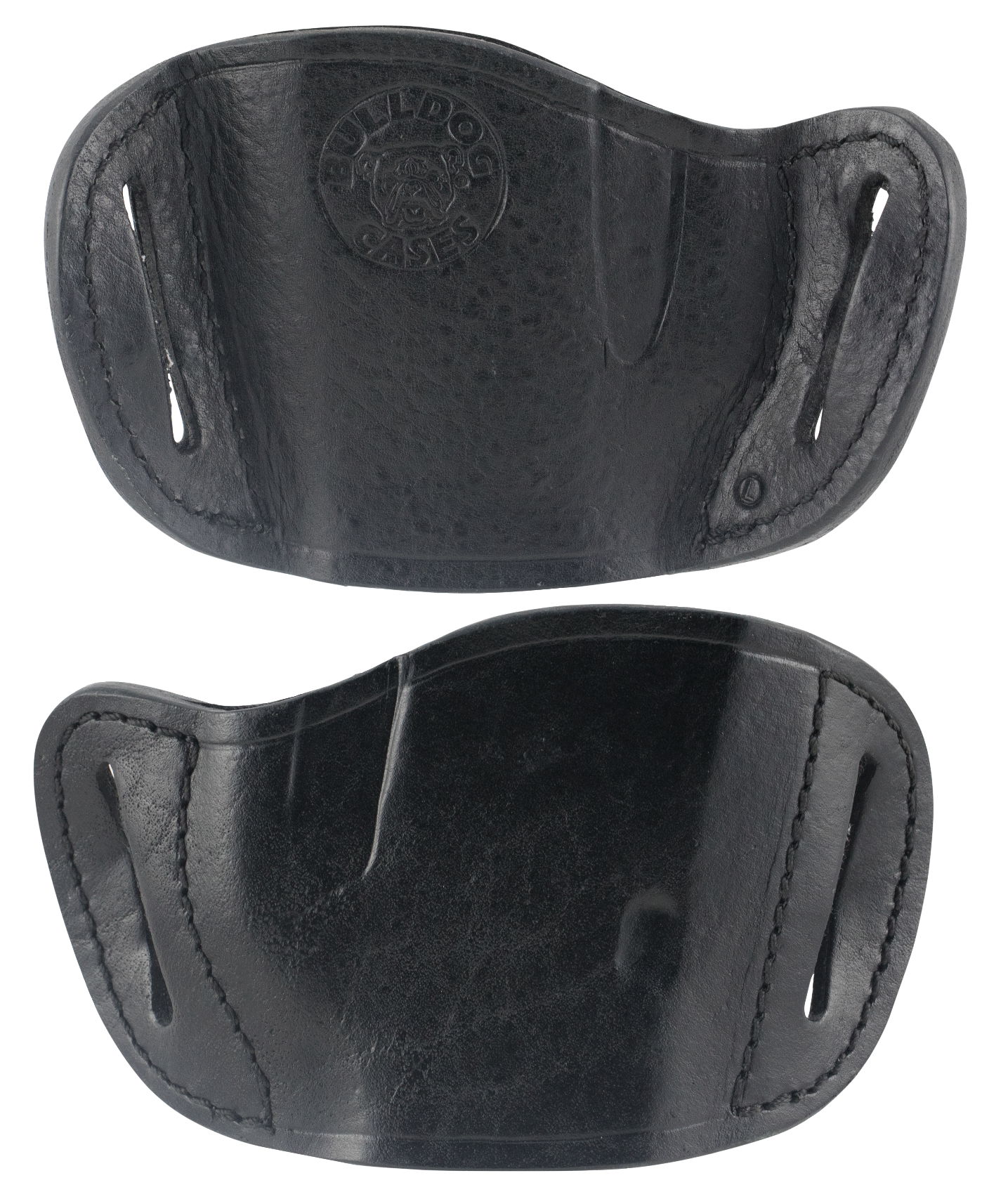 Bulldog MLBL Molded  OWB Black Leather Belt Slide Fits Glock Fits Ruger P85 Fits S&W M&P 40 Right Hand