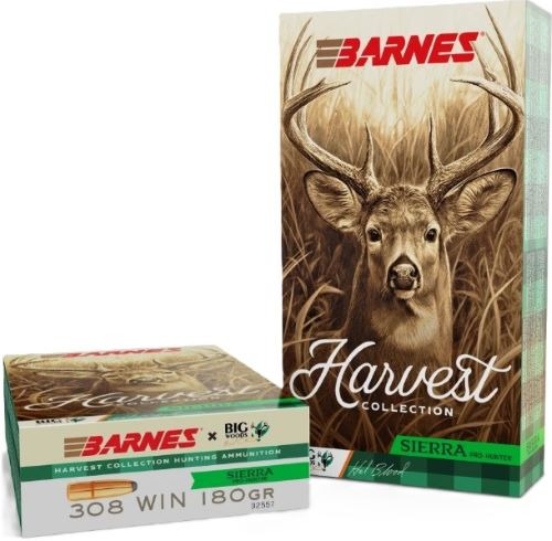 Barnes Harvest Collection Big Woods 308 Win 180gr Sierra Pro-Hunter RN 20rd Box