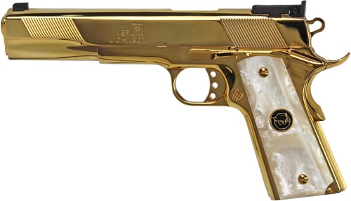 IVER JOHNSON EAGLE XL 45ACP 6" 24K GOLD WHITE PEARL