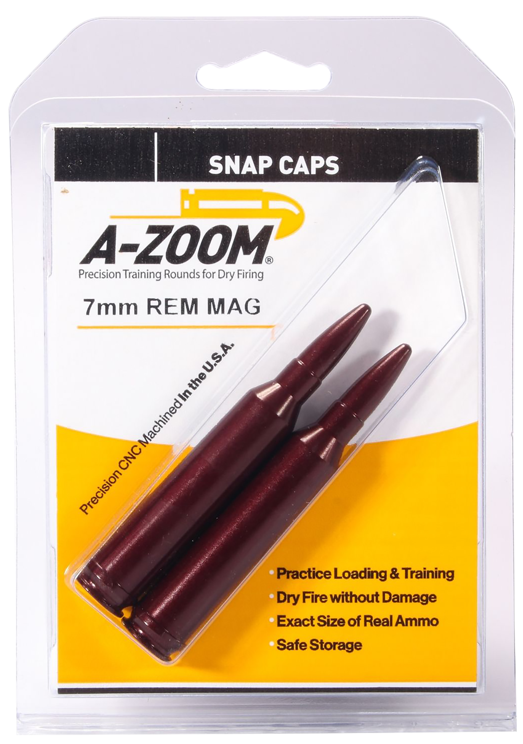 A-Zoom 12252 Rifle Snap Cap 7mm Rem Mag 2Pack