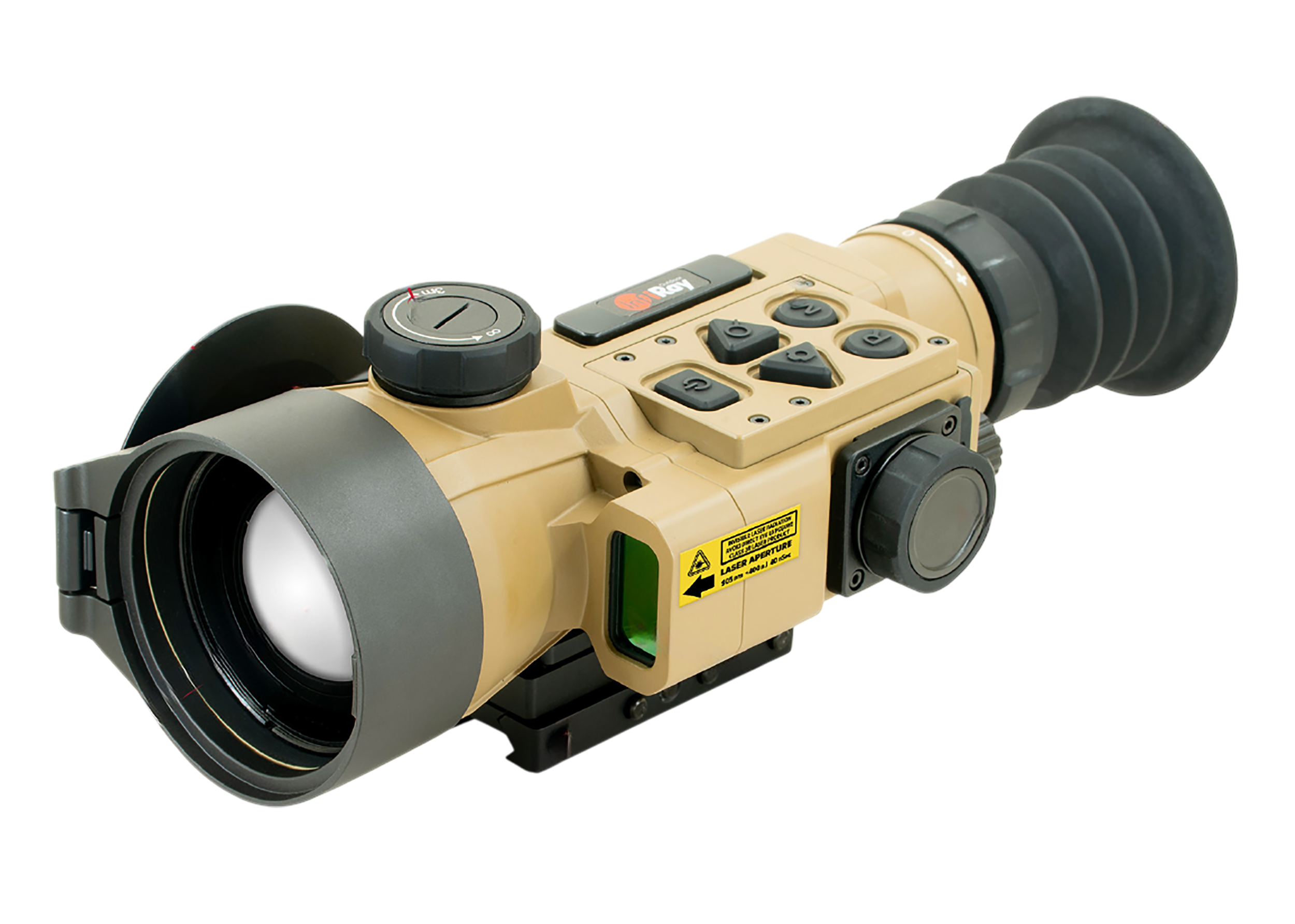 iRay USA HCH50R RICO Hybird Compact Black/Flat Dark Earth Cerakote 3.5x 50mm 8x Zoom 640x480, 10 Microns, 60/30Hz Resolution