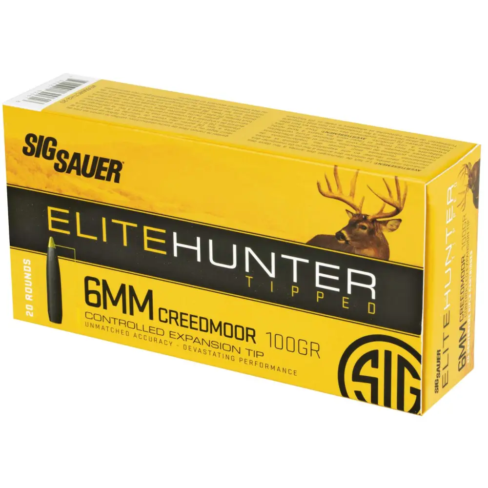 SIG SAUER 6MM CR 100GR ELITE TIPPED HUNTING