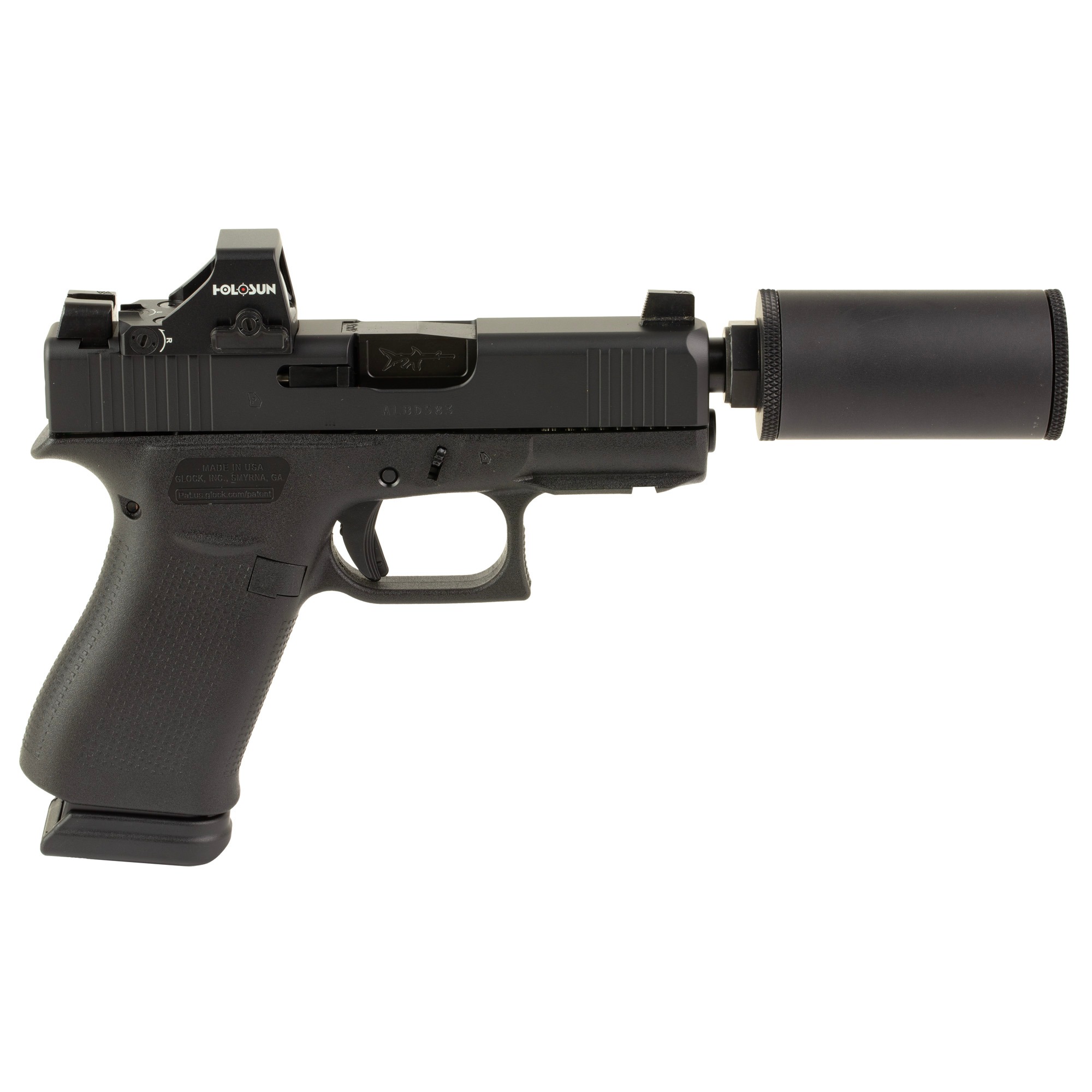 Glock 43X MOS w- Holosun 407K, 9mm, 3.92" Threaded Barrel, 15 RDs, Black-img-1