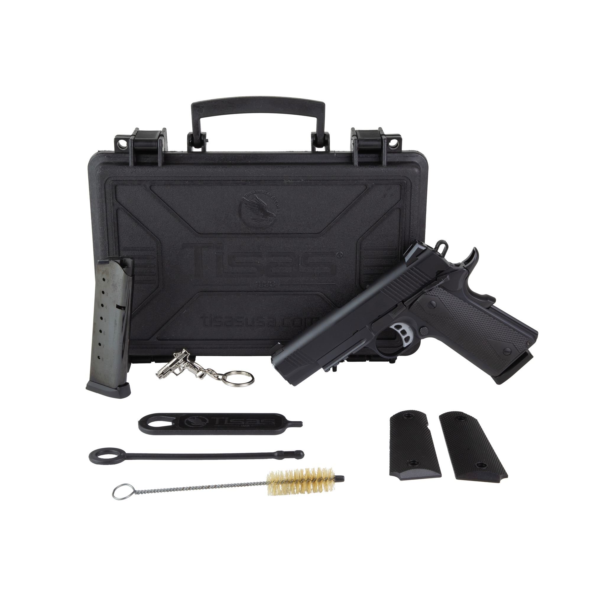 Tisas 1911 Carry 45 ACP 4.25" 8rd Accessory Rail Pistol
