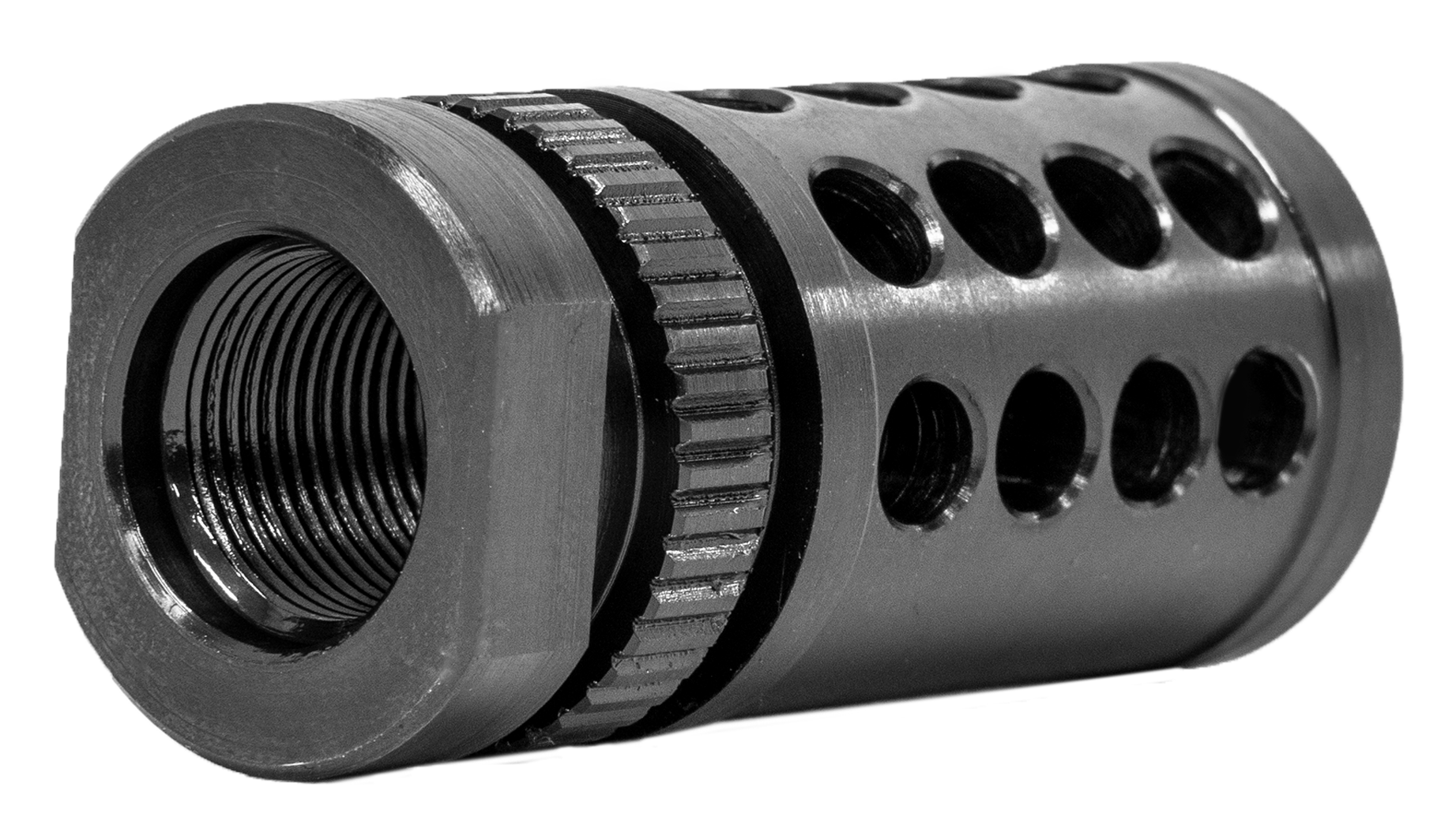 GrovTec US Inc GTHM318 G-Nite Flash Suppressor Black Nitride Steel with 5/8"-24 tpi Threads for 308 Cal