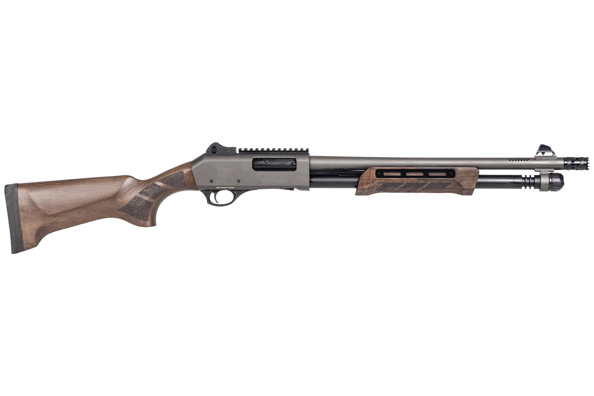 Panzer Arms CQB 12 GA 18.5" Gray Walnut Door Breacher Shotgun