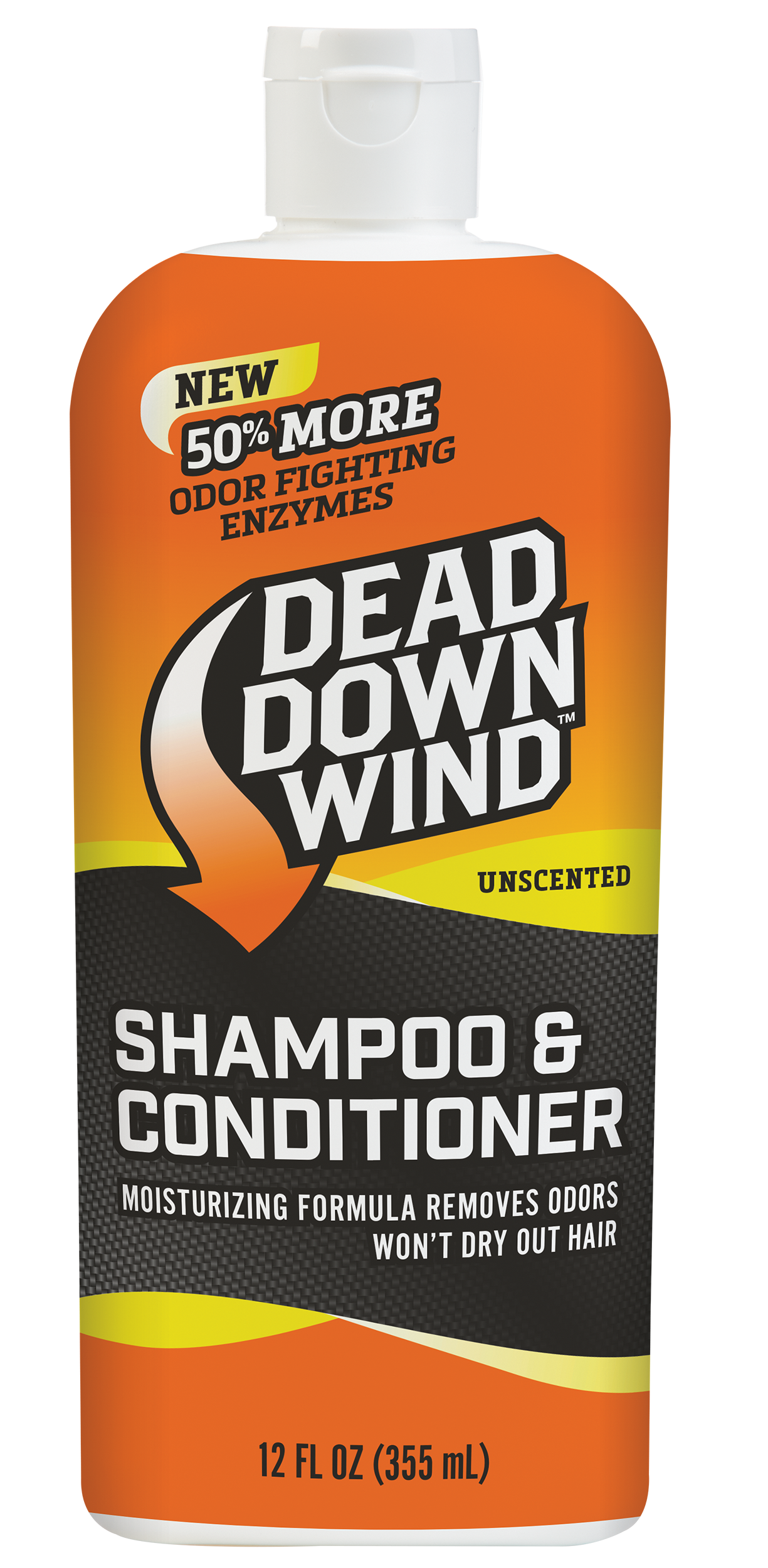 Dead Down Wind 121218 Shampoo/Body Wash  Odor Eliminator Unscented Scent 12 oz Bottle