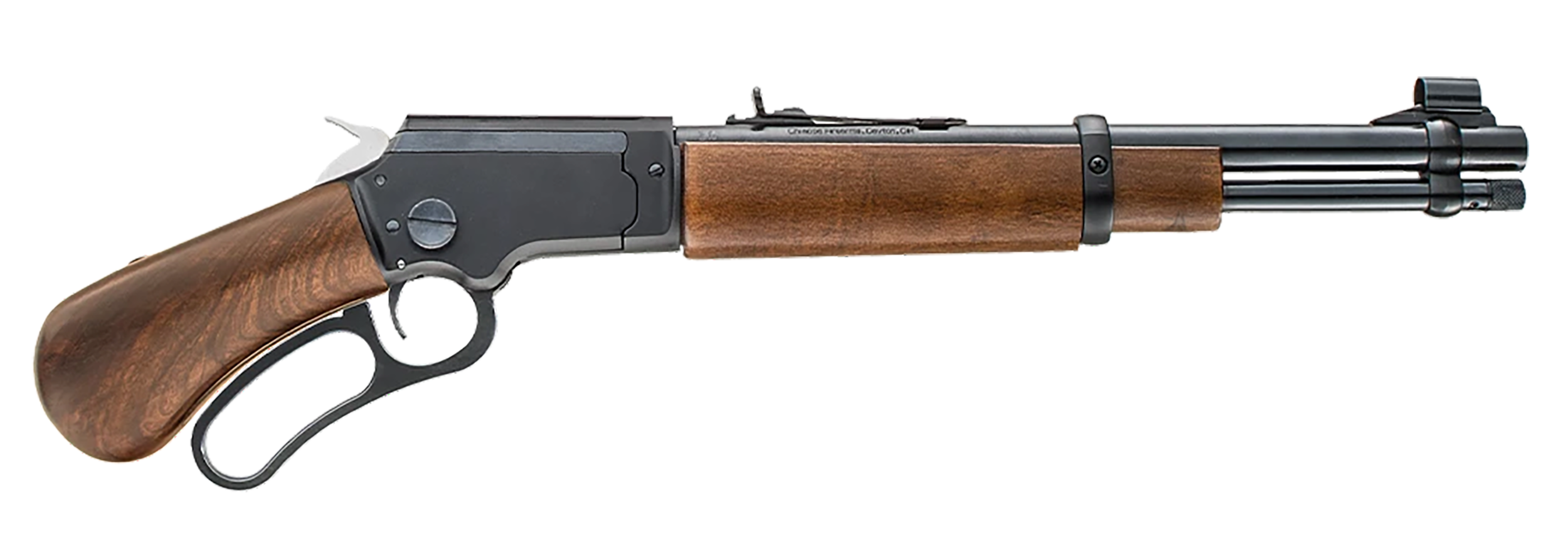 Chiappa Firearms 920440 LA322 TD Bootleg 22 LR 9+1 12" Black Barrel, Black Anodized Aluminum Frame, Fixed  Wood Grip
