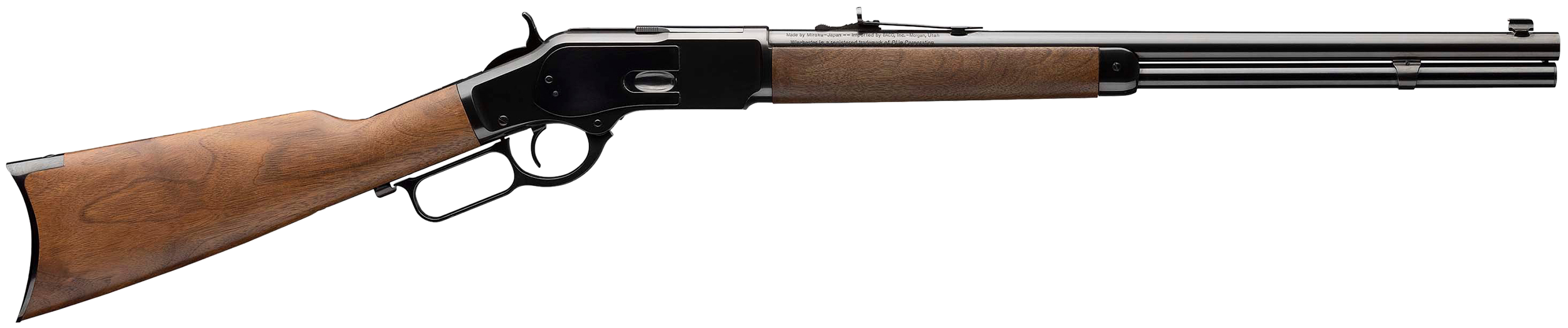 Winchester Guns 534200141 Model 1873 Short Rifle 45 Colt (LC) 10+1 Cap 20" Brushed Polish Blued Rec/Barrel Satin Oiled Walnut Fixed Straight Grip Stock Right Hand (Full Size)