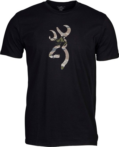 BROWNING SS T-SHIRT CAMO BUCKMARK BLACK/OVIX XXLARGE