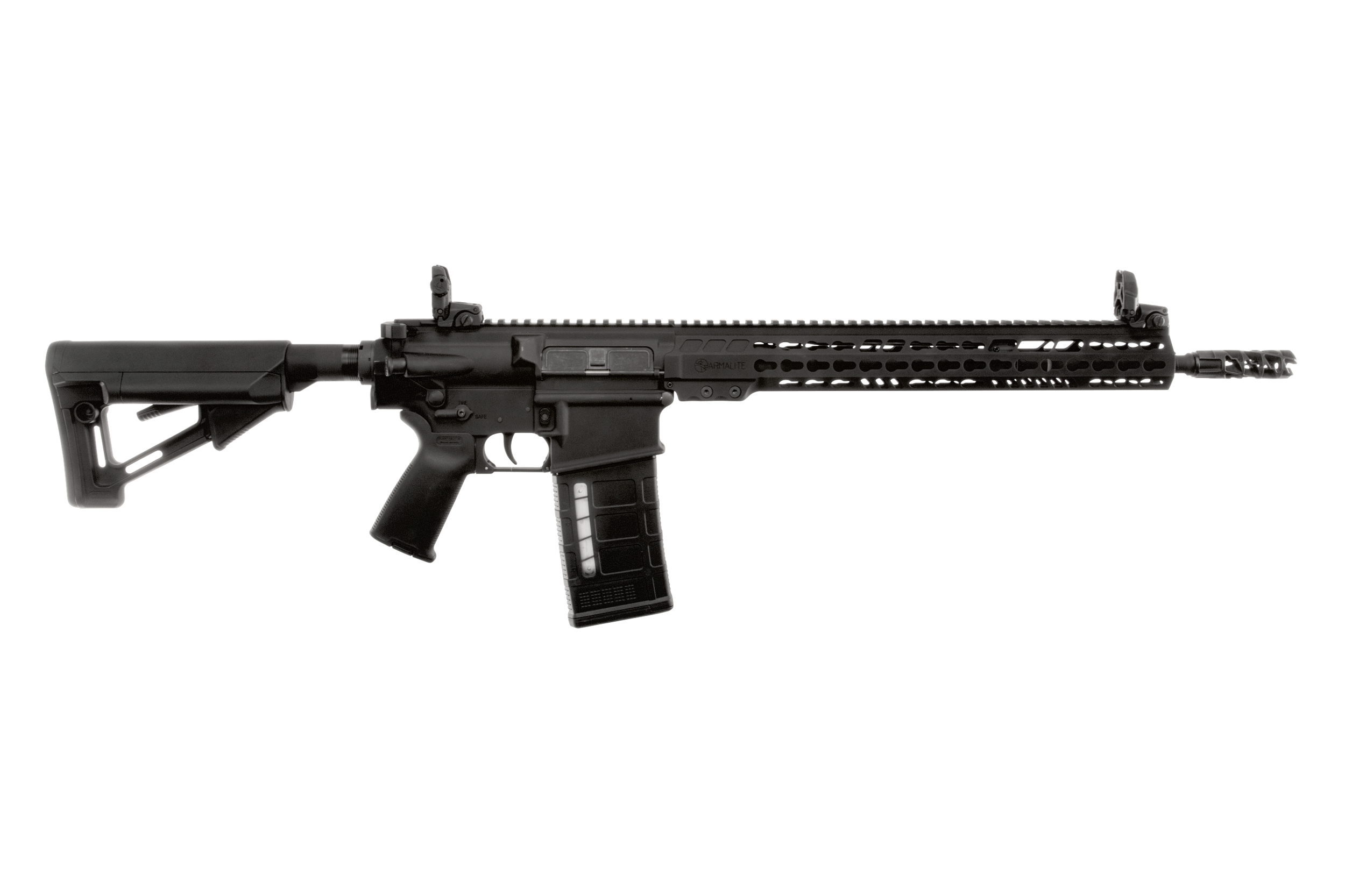 ArmaLite AR10TAC16 AR-10 Tactical 308 Win 25+1 16" Barrel, Black, Magpul STR Collapsible Stock, Magpul MBUS Front & Rear Sights, Flash Suppressor, Optics Ready