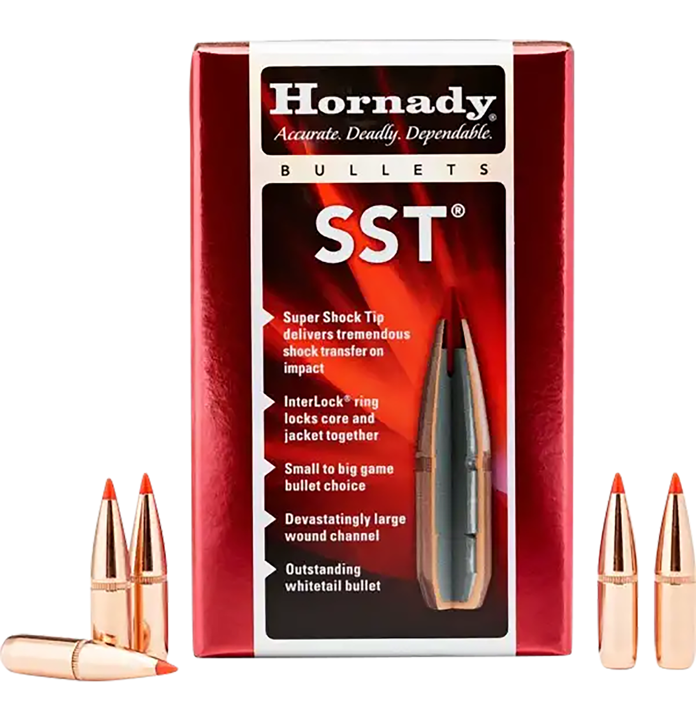 Hornady 28302 SST 7mm .284 154 gr Super Shock Tip 100 Per Box/ 15 Case