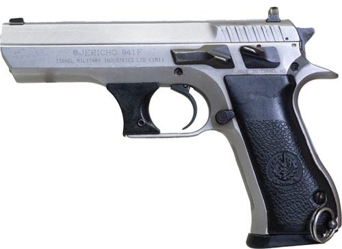 USED IMI JERICHO 941F CHROME ISARELI POLICE MARKED GOOD