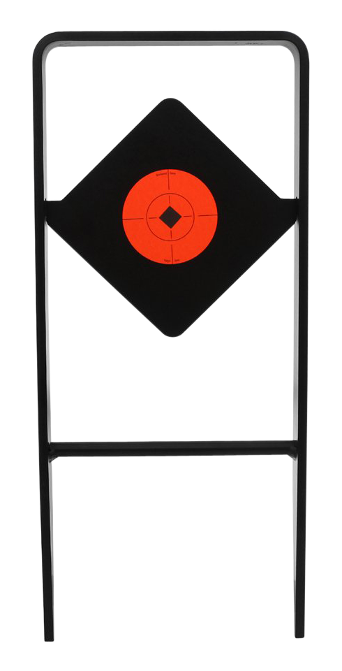 Birchwood Casey 47340 World of Targets Ace of Diamonds Centerfire Target AR500 Steel Black/Red Diamond Illustration Impact Enhancement Motion 0.50" Thick