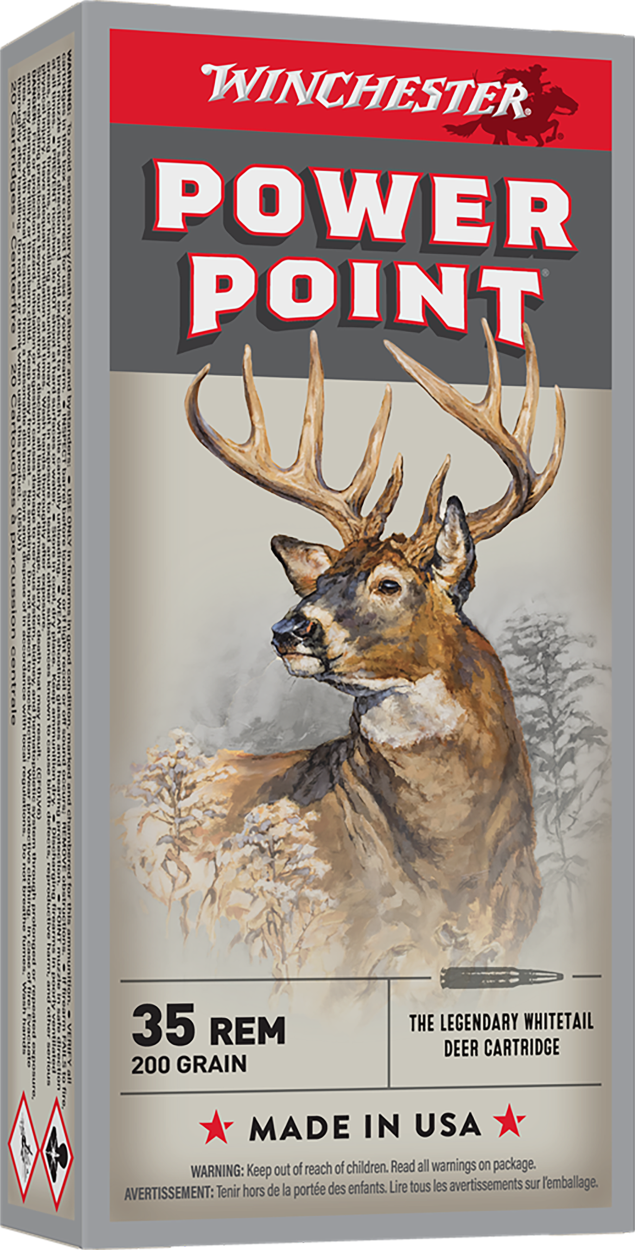 Winchester Ammo X35R1 Power-Point  35Rem 200gr 20 Per Box/10 Case
