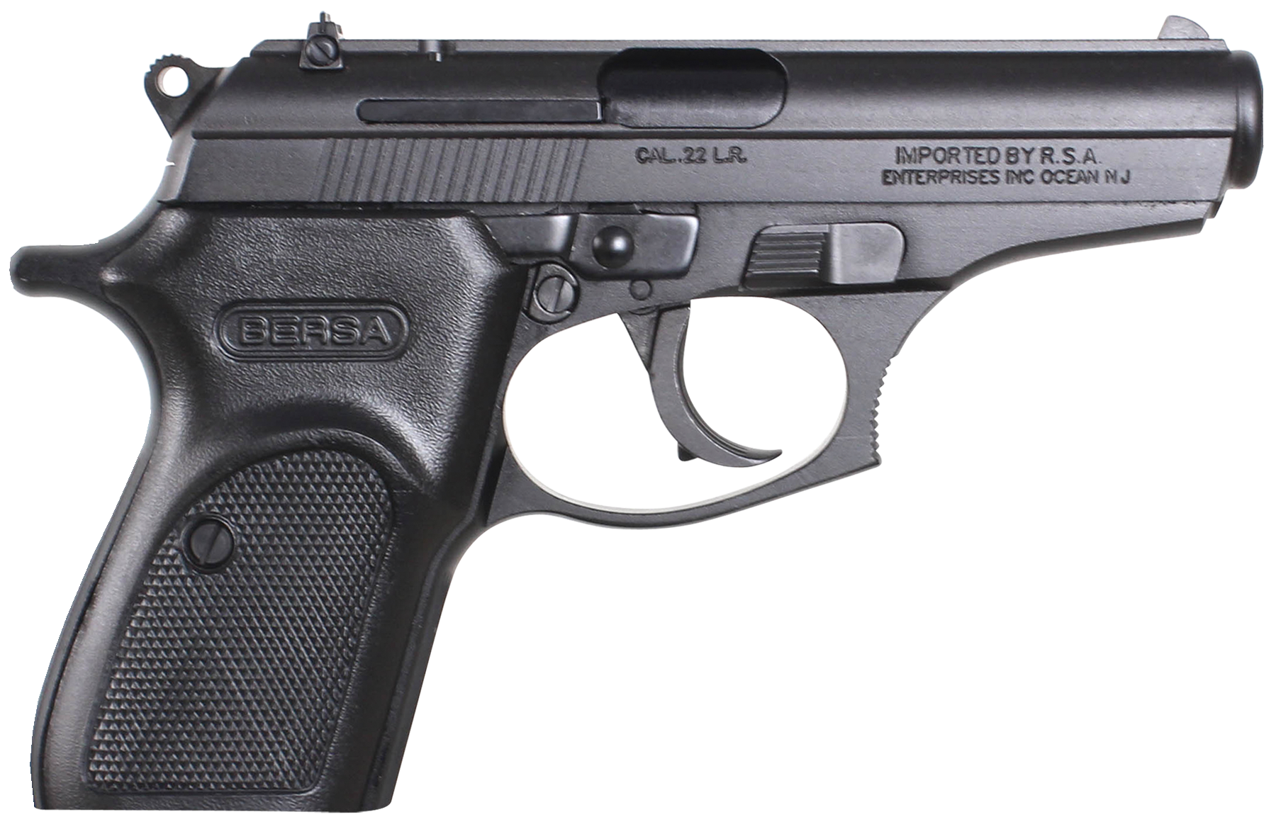 Bersa T22M Thunder  Micro-Compact Frame 22 LR 10+1, 3.50" Black Steel Barrel, Matte Black Serrated Slide, Matte Black Aluminum Frame w/Beavertail