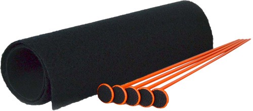 GSS SMALL RIFLE ROD KIT 5 ORNG RIFLE RODS .22 CAL 19"X15"!