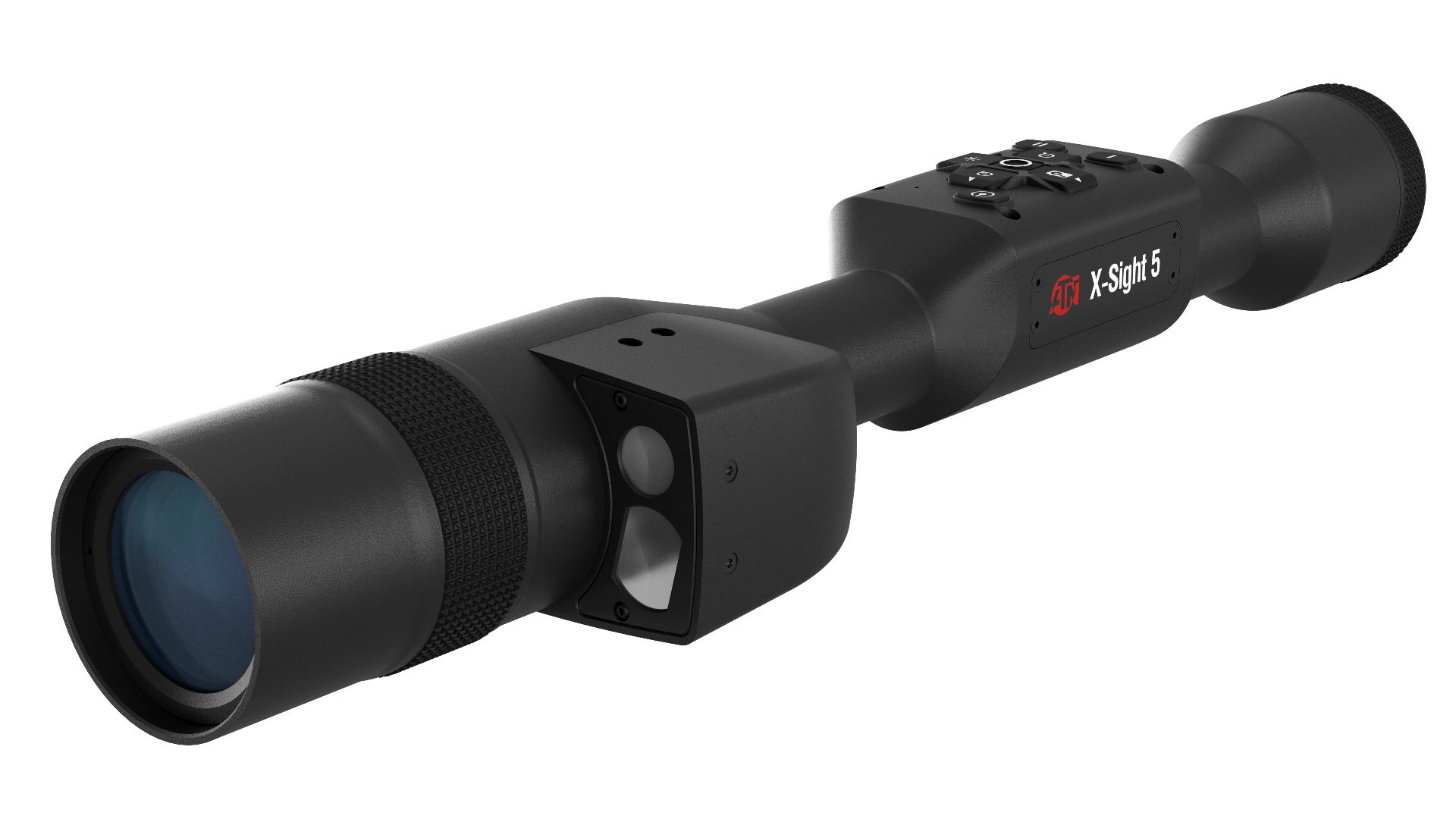 ATN DGWSXS5255LRF X-Sight 5 LRF Night Vision Rifle Scope Black Anodized 5-25x, 30mm Tube, Gen 5 Smart Mil Dot Reticle