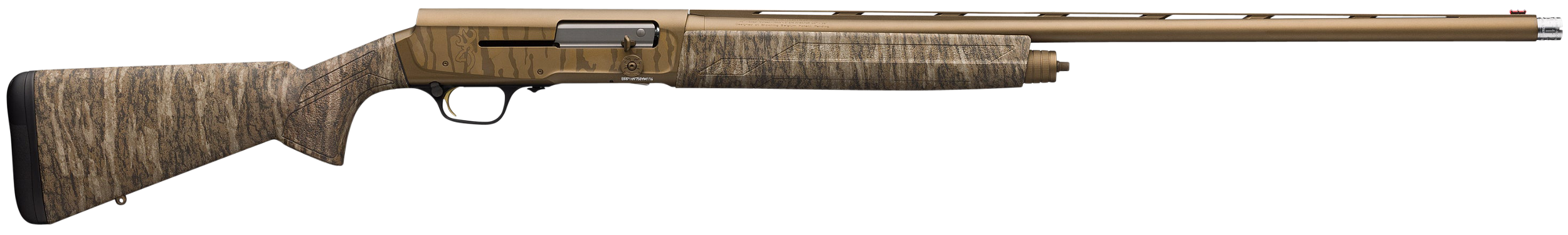 Browning 0118475005 A5 Wicked Wing Sweet Sixteen 16 Gauge 2.75" 4+1 26", Burnt Bronze Cerakote Barrel/Engraved Rec, Mossy Oak Bottomland Stock, Fiber Optic Sight, Oversized Controls, 3 Chokes Included