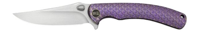 WE Knife Dracarys 3.58" Titanium Frame Lock Knife Purple/Gold