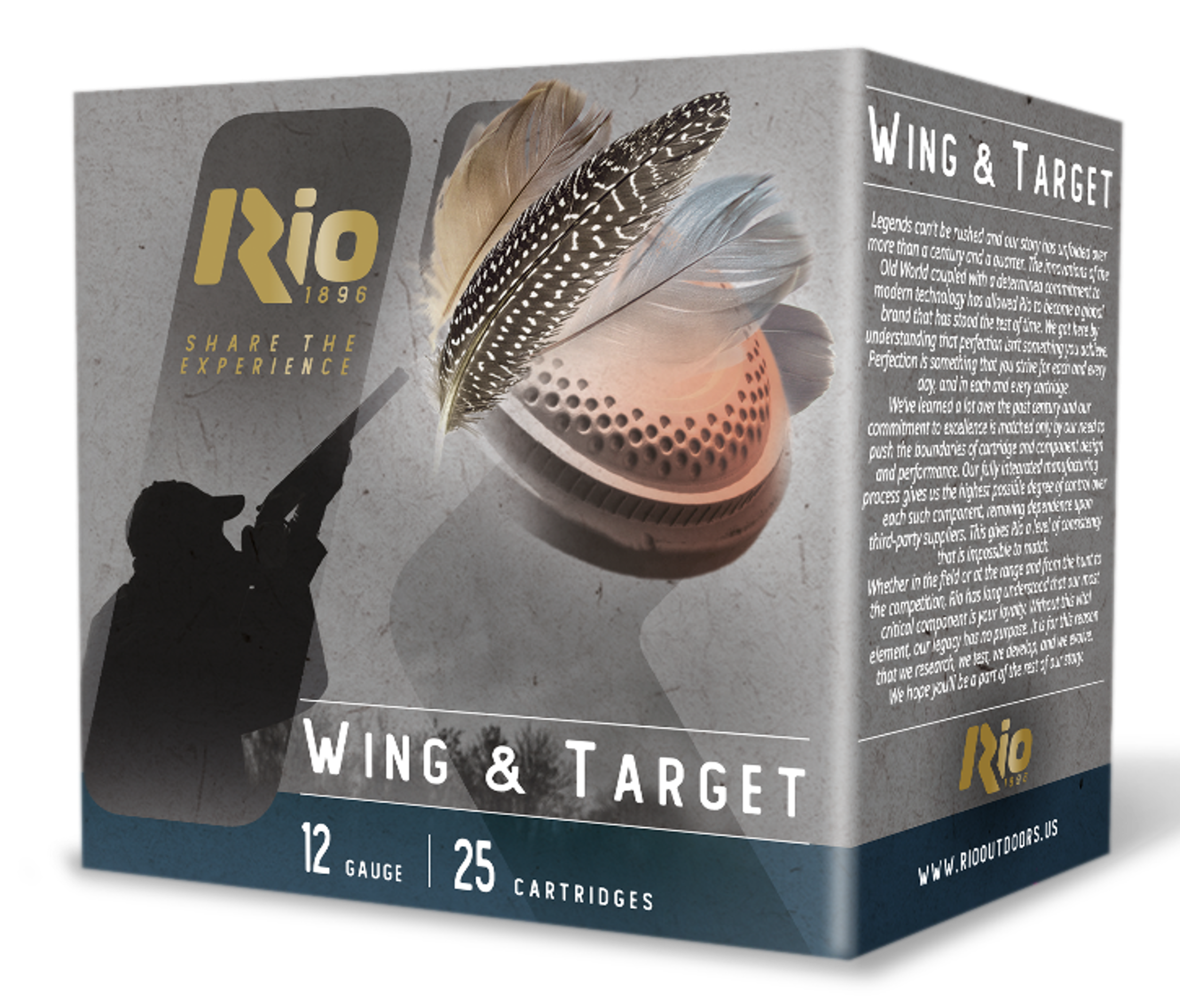 RIO WT3210075 WING&TARGT 12G 2 3/4 1 1/8     100/2