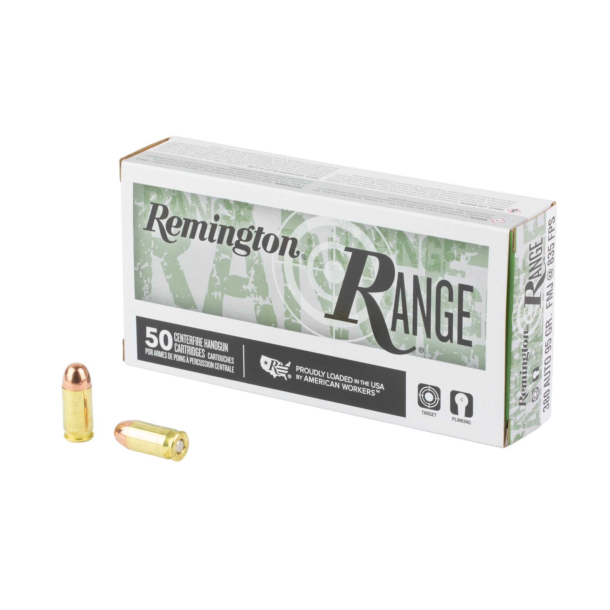 REM RANGE 380AUTO 95GR FMJ 50/500