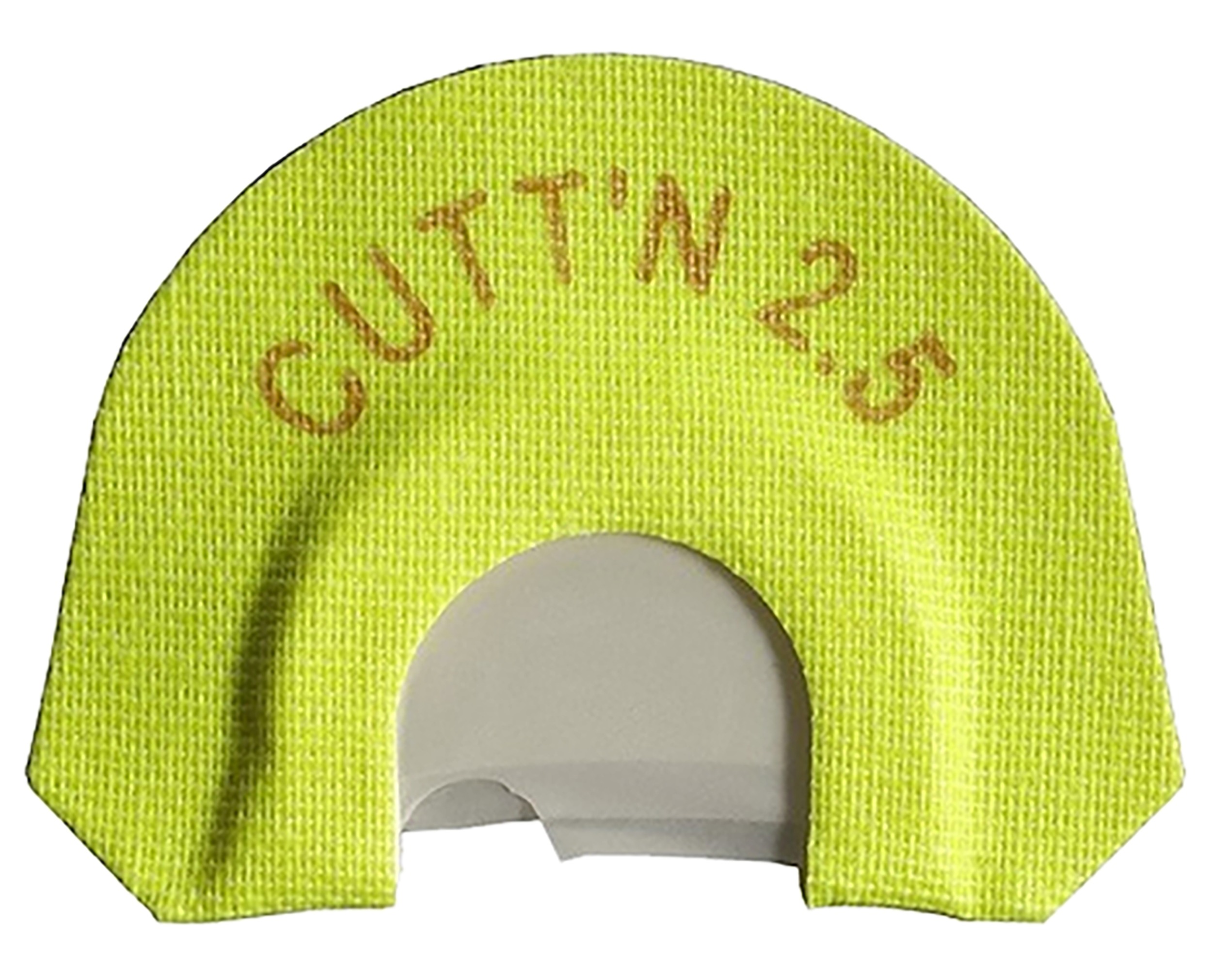 HS Strut 05904 Cuttn 2.5  Diaphragm Call Double Reed Attracts Turkeys Yellow