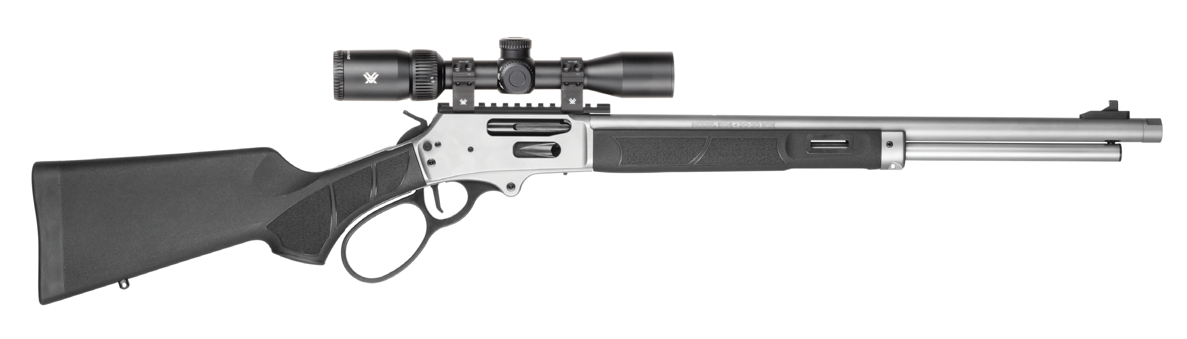 Smith & Wesson 14824 1854 Combo 30-30 Win 6+1 20" Stainless Steel Threaded Barrel & Receiver w/Picatinny Rail, M-LOK Forend, Black Fixed Synthetic Stock, Vortex Crossfire HD 2-7x32mm Scope