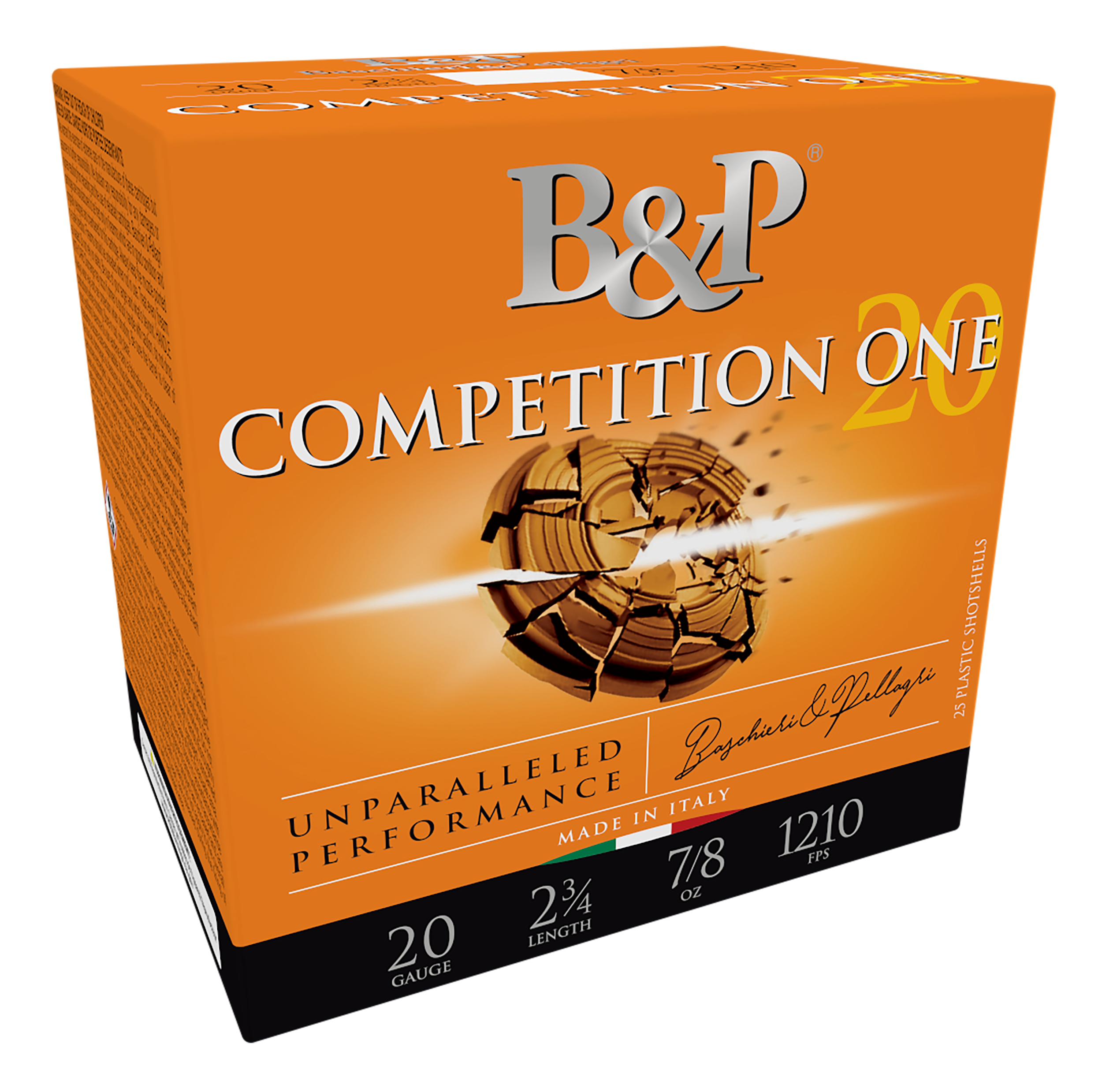 B&P 20B78CP7 Competition ONE 20Gauge 2.75" 7/8oz 7.5Shot 25 Per Box/10 Case