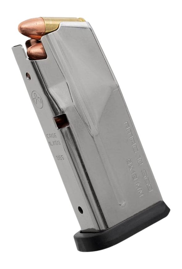 Magpul MAG1489SST AMAG  10rd 9mm Fits Sig P365 Silver Stainless Steel