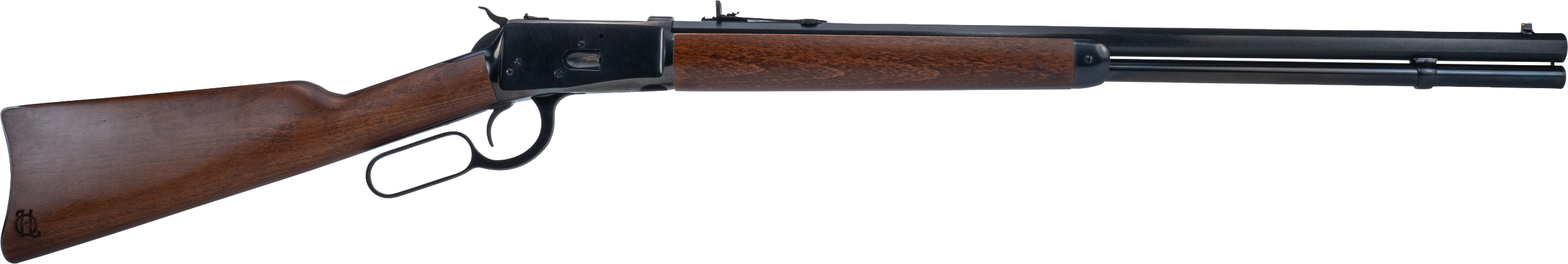 Heritage Mfg H9204424F1 92 Ranch Hand 44 Mag 12rd 24" Black Polished Octagon Barrel, Black Polished Alloy Steel Receiver,Fixed Hardwood Stock