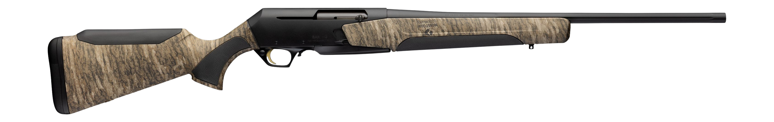 Browning 039029211 BAR MK4 Hunter Full Size 243 Win 4+1 22" Matte Blued Steel Barrel & Aluminum Alloy Drilled & Tapped Receiver, Mossy Oak Bottomland Adj Shim Synthetic Stock