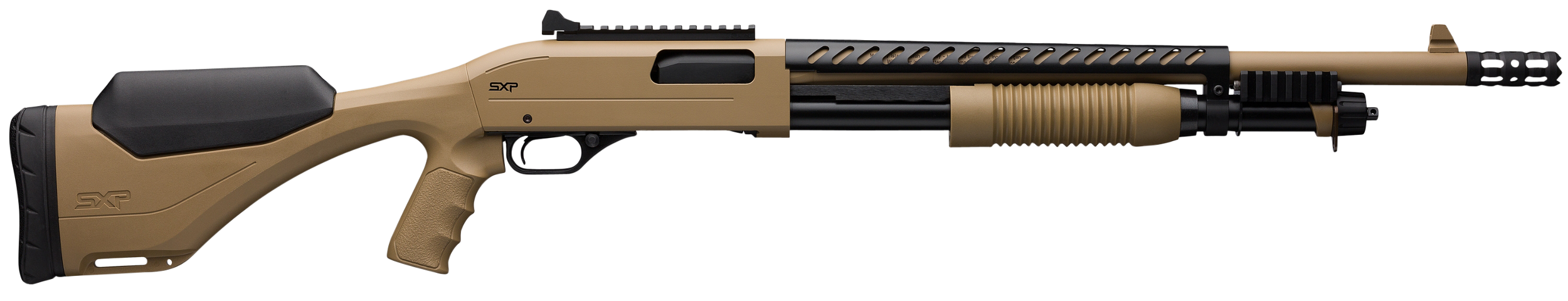 Winchester Repeating Arms 512410395 SXP Extreme Defender 12 Gauge 3" 18" 5+1 Flat Dark Earth Rec/Barrel Flat Dark Earth Fixed Pistol Grip with Adjustable Comb Stock