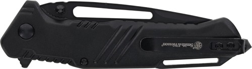 S&W KNIFE EXTREME OPS 3" TANTO W/GLASS BREAKER BLACK/BLACK