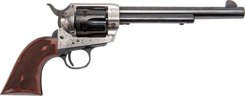 CIMARRON FRONTIER 357MAG PW FS 7.5" ENGRAVED SILVER/BL WAL
