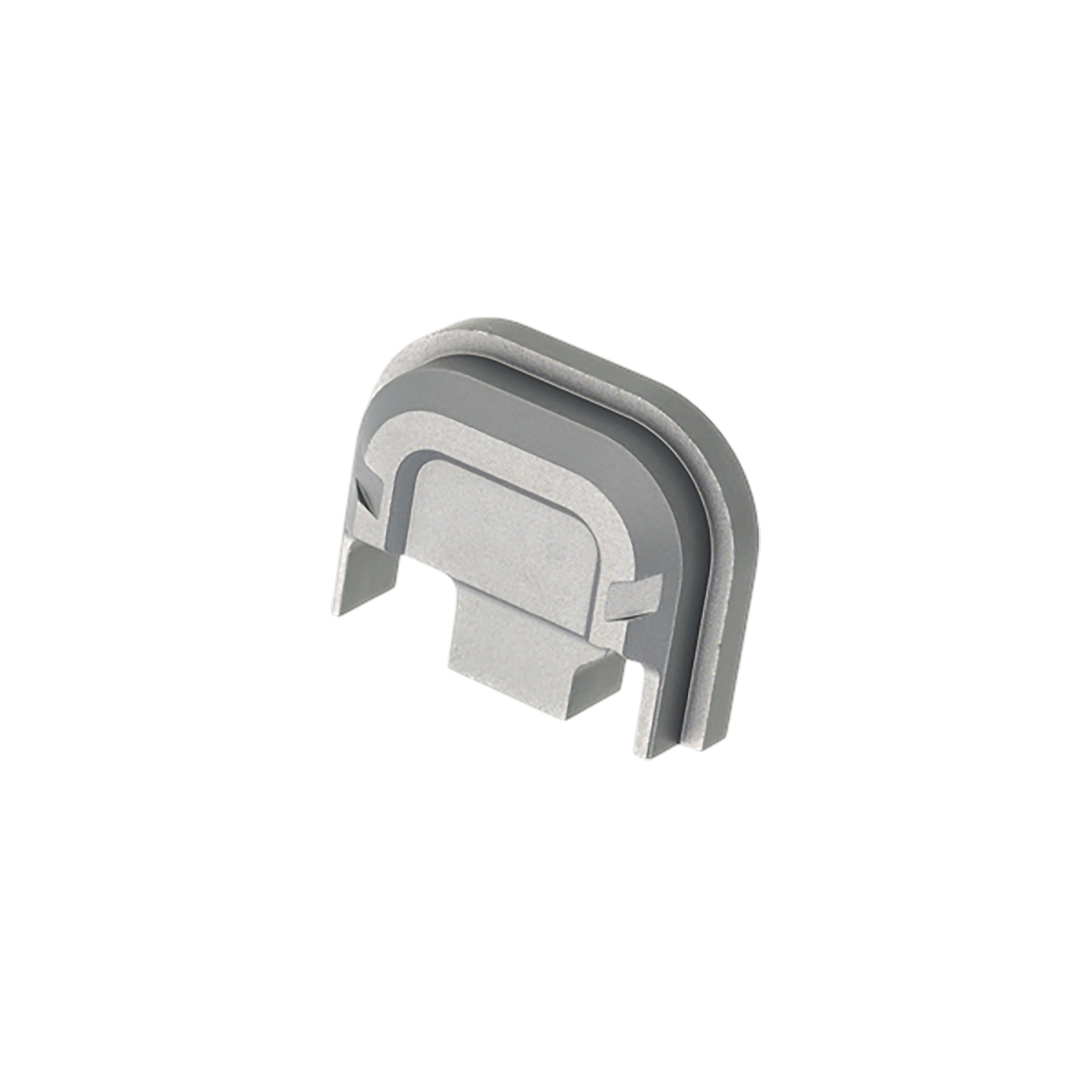 Tyrant CNC TDG14SPGREY Slide Cover Plate Chevron Design Glock Gen1-4 Grey Aluminum