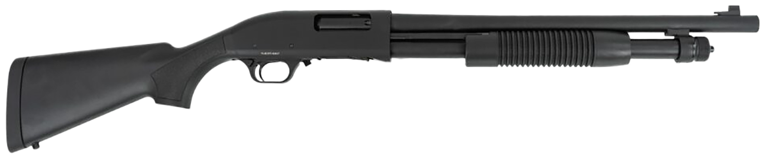 Tokarev USA 21000412 TX3 Hammer Full Size 12 Gauge Pump 3" 5+1 18.50" Black Chromate Cylinder Bore Barrel, Black Anodized Drilled & Tapped Receiver, Fixed Black Synthetic Stock