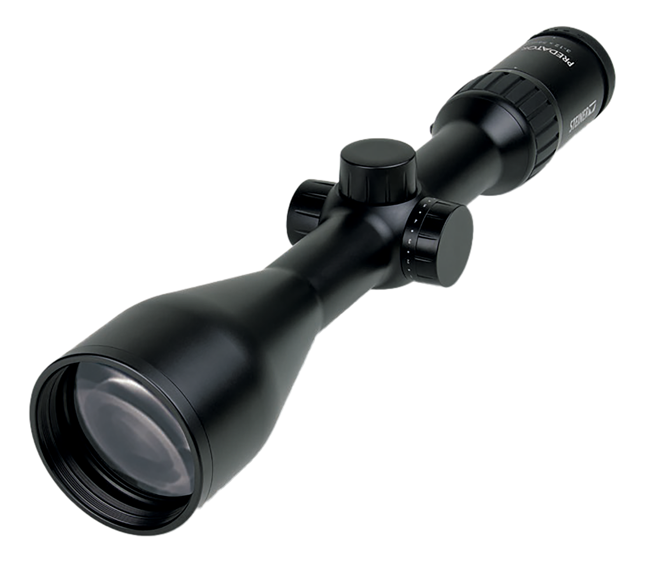 Steiner 8778 Predator 4 Matte Black 3-12x56mm, 30mm Tube Illuminated E3 Ballistic Reticle