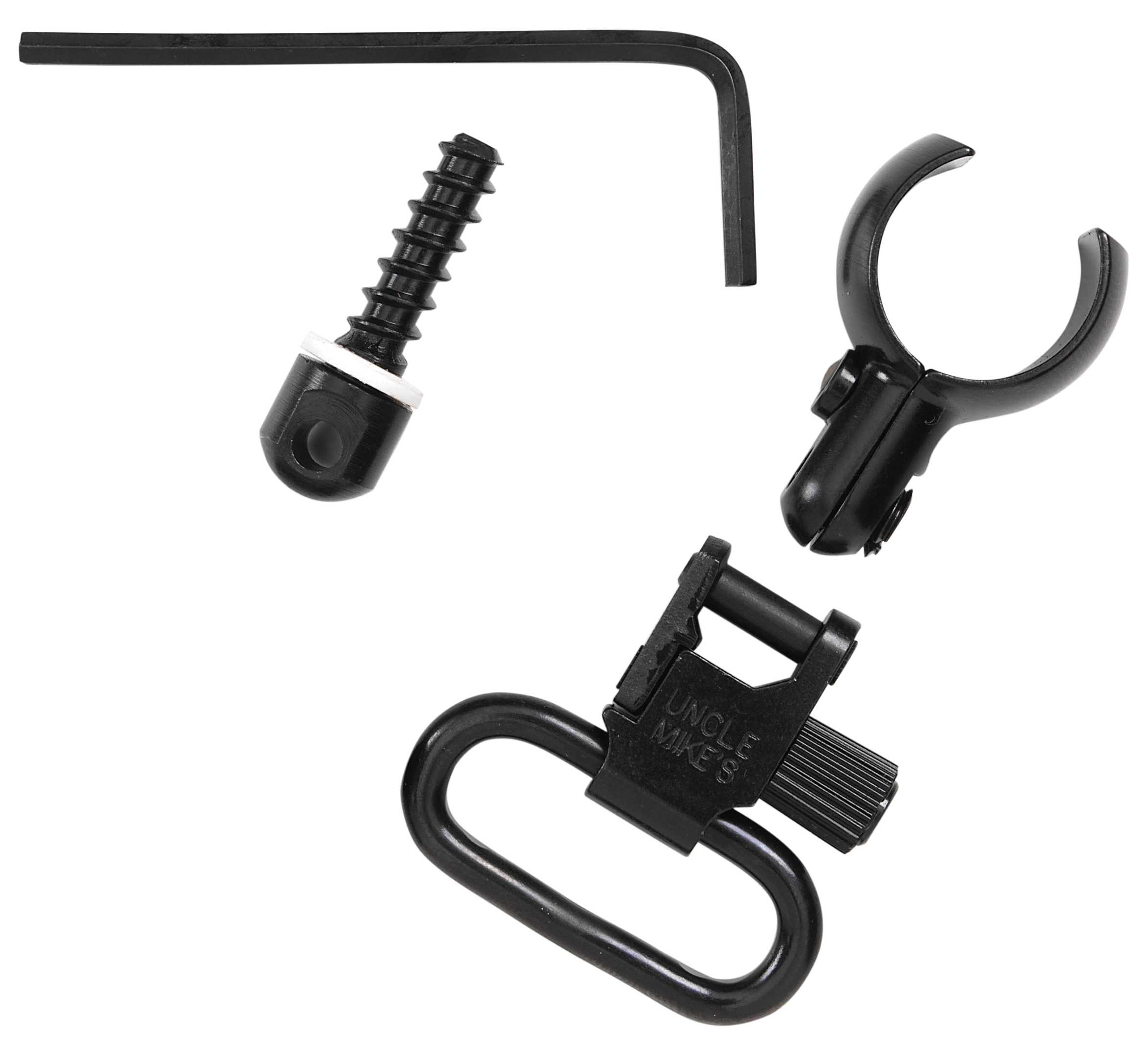 Uncle Mike's 13912 Magnum Band Swivel Set Quick Detach 115 CFL Tri-Lock Blued 1" Loop for .630-.675" Mag Tubes