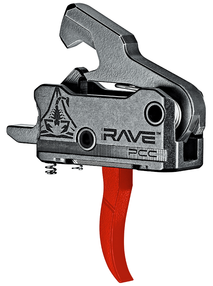 Rise Armament T017PCCRED Rave Pistol Caliber Carbine Black/Red Curved