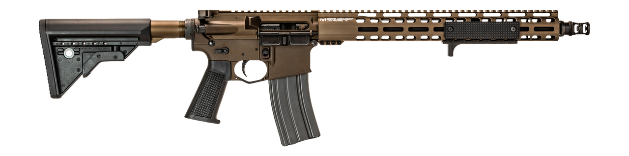 Griffin Armament MK1RECCEFDE-W MK1 RECCE 223 Wylde 16" Black Nitride Threaded Barrel, Terra Brown Anodized Aluminum Receiver w/Picatinny Rail, M-LOK Handguard, Griffin Extreme Condition Black Polymer