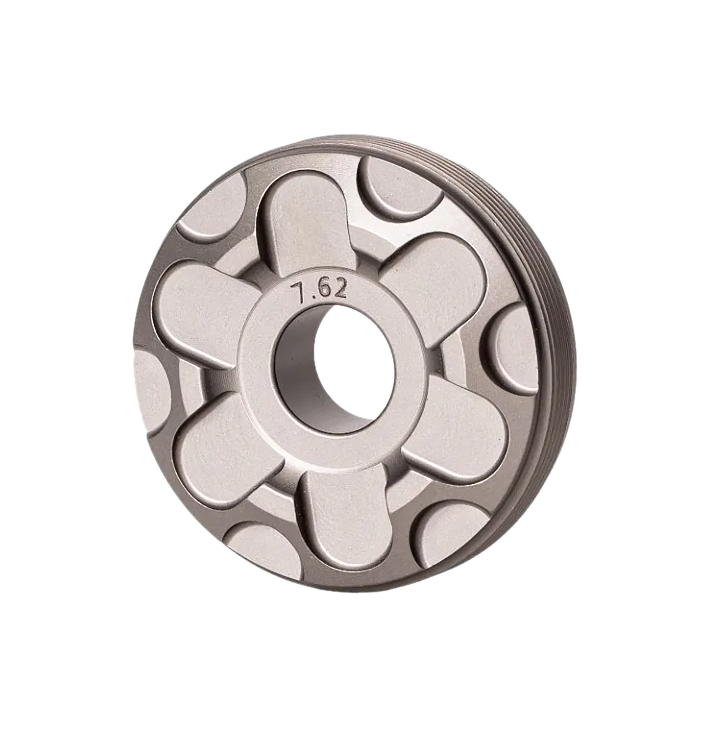 RUGGED SUPPRESSOR FC005 TI Front Cap  7.62mm Titanium/Teflon