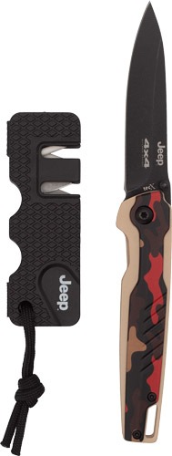 CASE KNIVES JEEP 3.2" FOLDER WITH SHARPENER