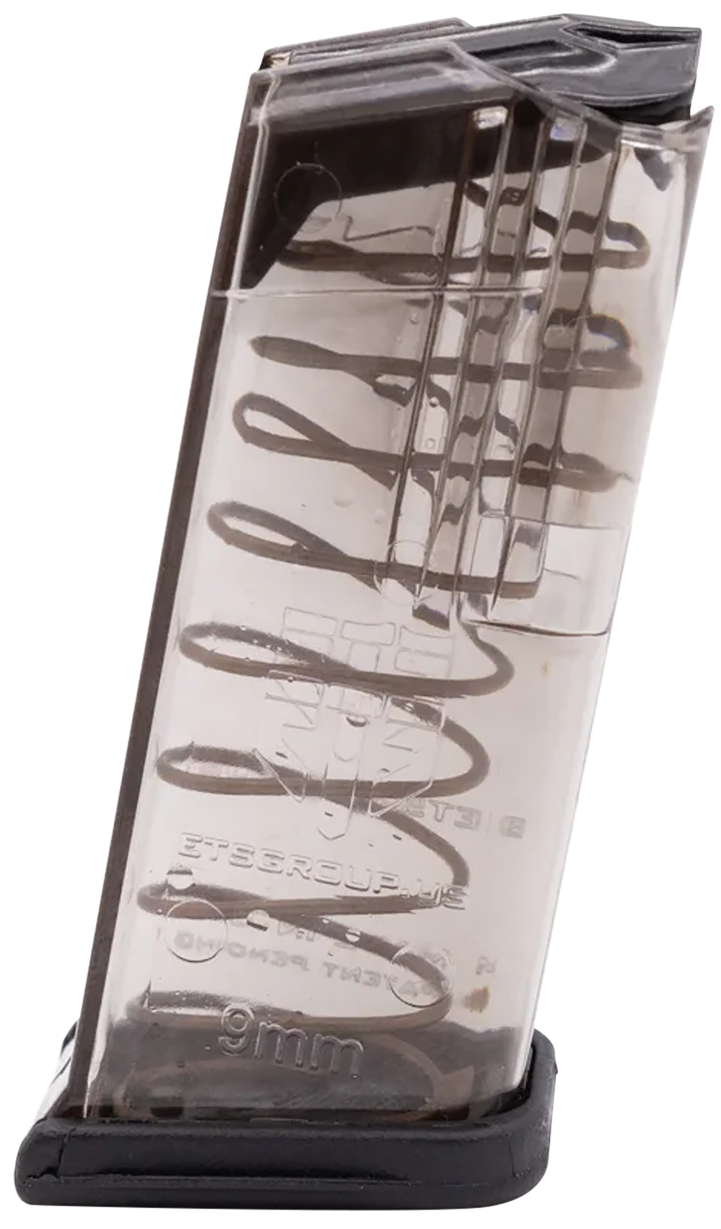 ETS Group GLK26 Pistol Mags  10rd 9mm Luger Compatible w/ Glock 26 Gen1-5 Clear Polymer