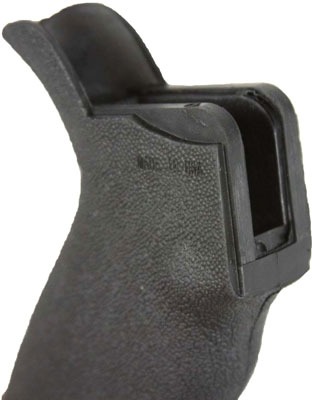 J&E TEXTURED RUBBERED PISTOL GRIP W/STORAGE BLACK