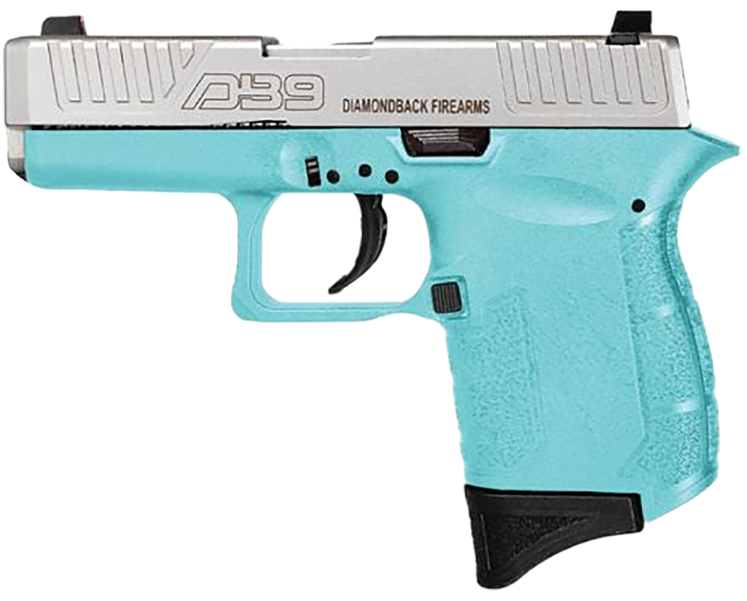 Diamondback DB0200P091 DB9 Gen4 Micro-Compact Frame 9mm Luger 6+1, 3.10" Stainless Steel Barrel, Nickel Boron Serrated Stainless Steel Slide, Mint Polymer Frame & Grip